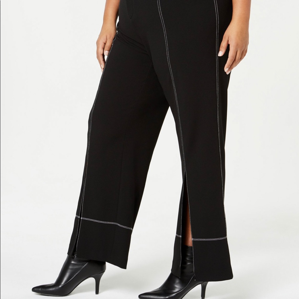 INC Plus Size Slit-Front Pants - Picture 7 of 7